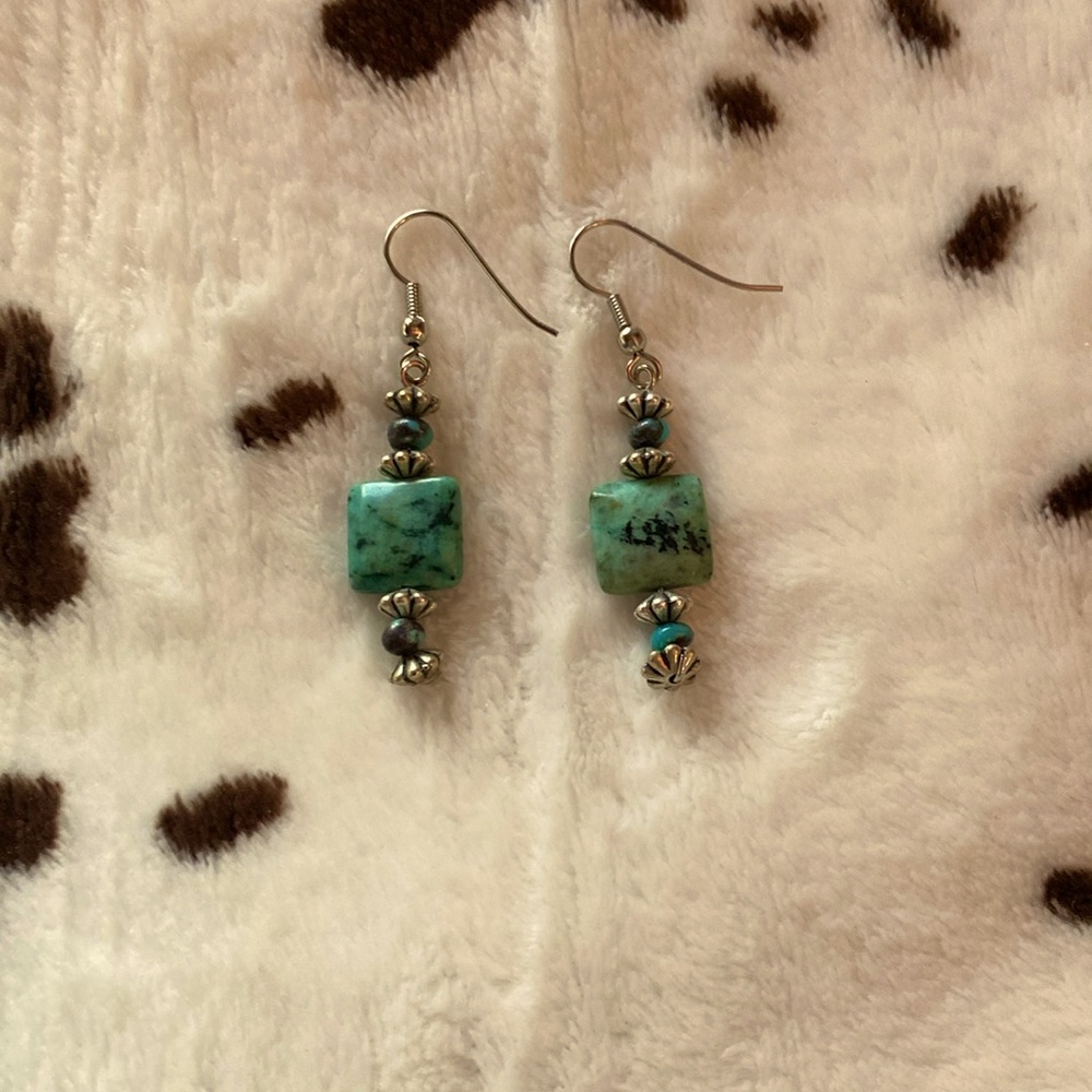 Authentic turquoise earrings